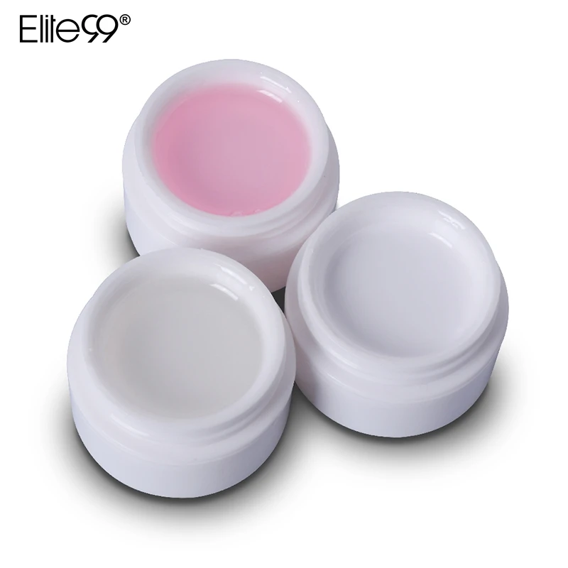 

Elite99 UV Nail Gel White Clear Transparent UV Builder Extension Manicure UV Nail Gel Polish Acrylic Nail Tips Bio Gel