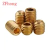 5-50PCS DIN916 M2 M2.5 M3 M4 M5 m6 M8 m10 brass hex socket set screw headness grub screw ► Photo 2/5