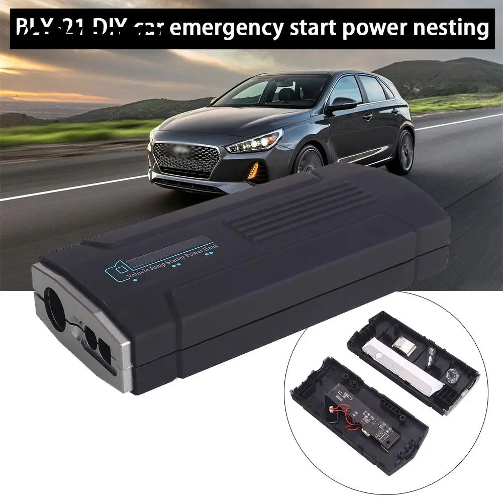 

Vehemo 15V DIY Jump Starter Battery Charger Car Jump Starter Kit DIY Power Kit LED Indicator Supplies