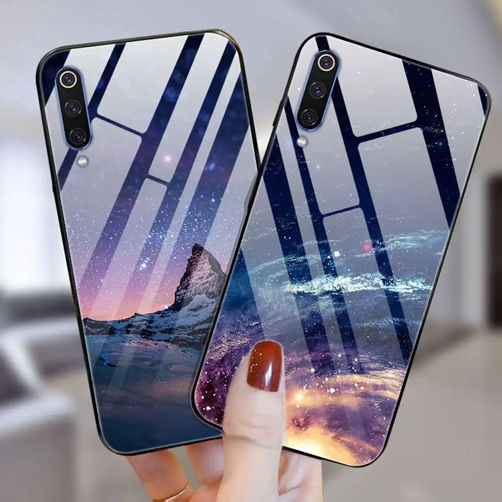 Для Xiaomi mi 9 SE mi 9SE ударопрочный чехол из закаленного стекла с рисунком чехол-бампер для Xiaomi mi 9 mi 9 чехол