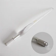 Стиль Перманентный с ручным управлением бровей Тату машинка для макияжа ручка белого цвета