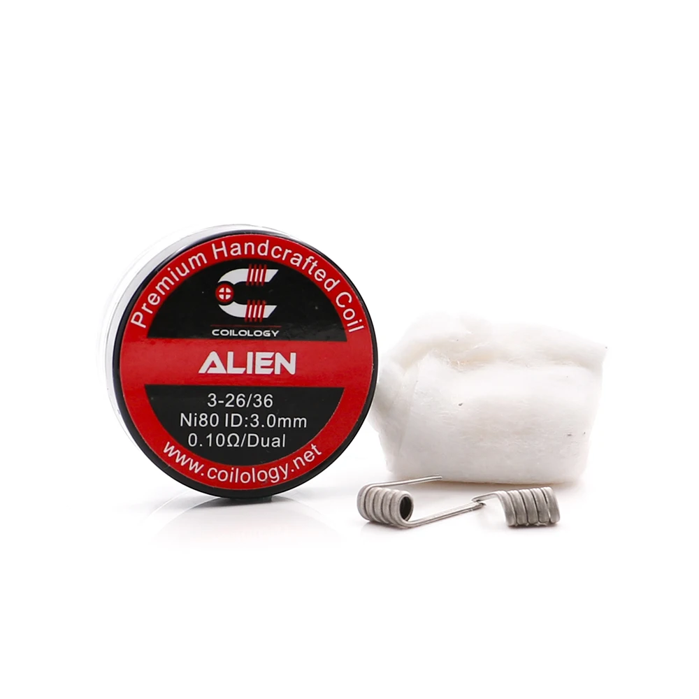 

Coilology Alien (3-26/36) NI80 Coils for Rebuilt Tank Attomizer Metal Wire E-Cig Heating Resistance Vape Heating Coil