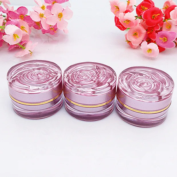 30pcs 5 g plastic pink cosmetic jars in Refillable Bottles from Beauty