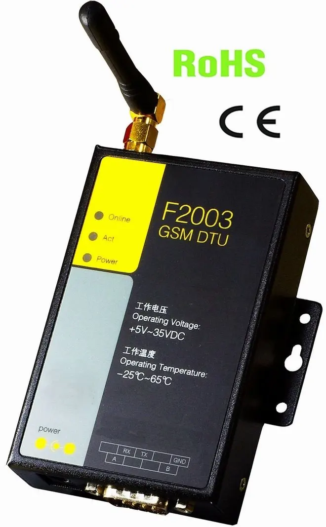 Поддержка прозрачного SMS передачи данных F2003 RS232 RS485 GSM модем DTU для PLC|dtu|dtu 2 |