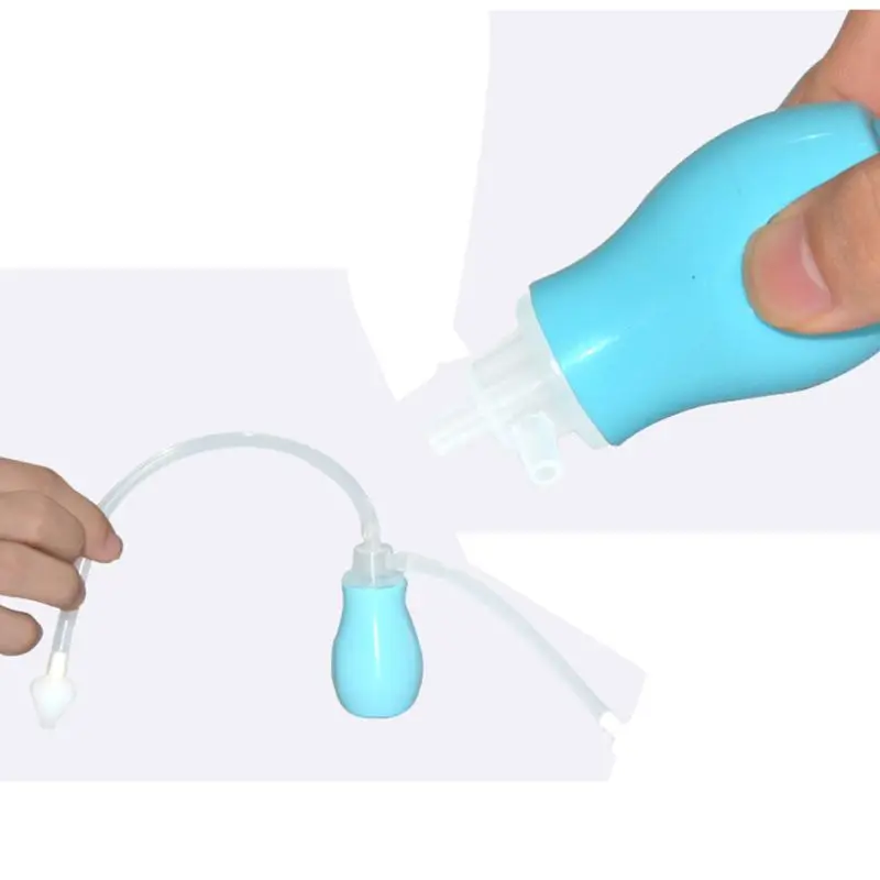Baby Nose Aspirator Soft Silicone Head Nasal Kids Mucosa Friendly Safety Booger Cleaner
