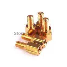 100PCS 6 6 copper pillars M3 6 mm high circuit board mounting posts