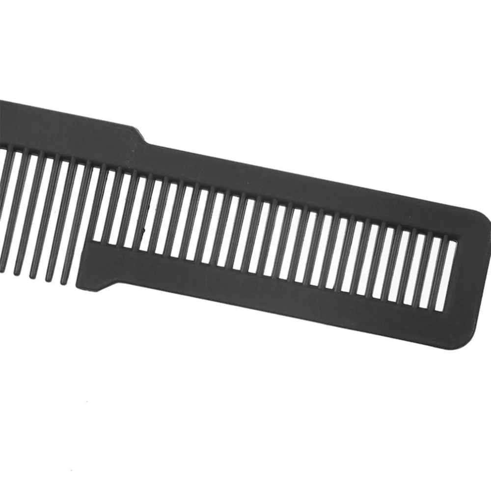 Антистатические профессиональная расческа для волос жесткий углерода плоской головкой резка расчёски и гребни для волос салона укладки