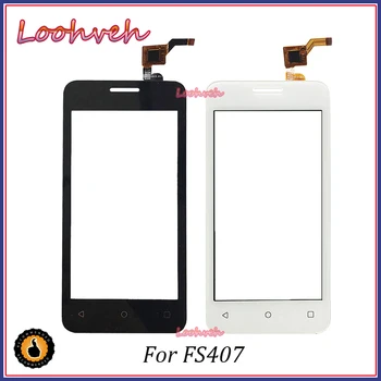 

10Pcs/lot High Quality 4.0'' Mobile Phone Touch Glass Touch Screen Digitizer Panel Front Glass For Fly FS407 Lens Sensor