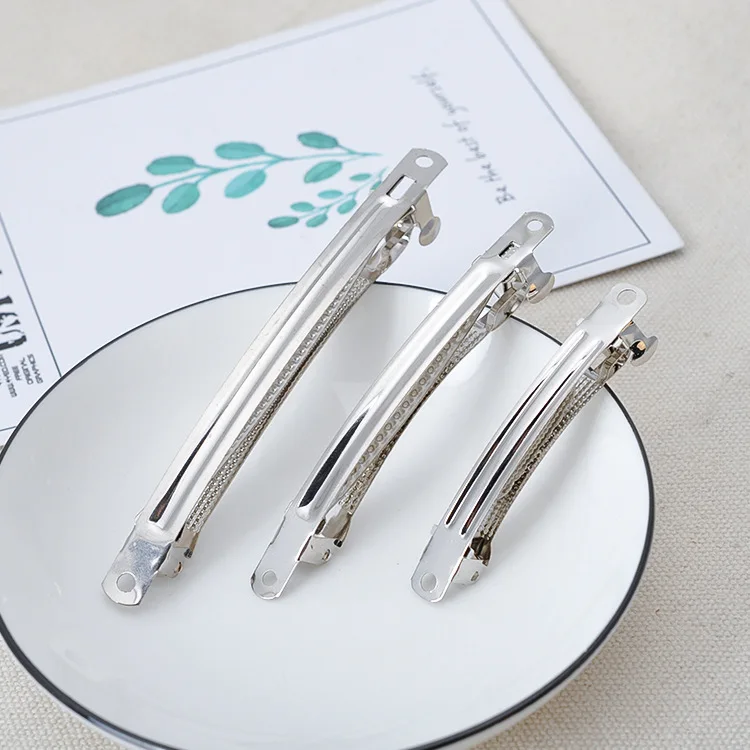 

20 X High Quality 6/8/10cm French Barrette Style Hair Clips Handmade Hair DIY Accessories