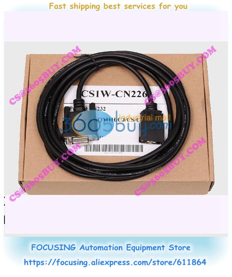 

New PLC programmable logic controller cj1m download cable CS1W-CN226