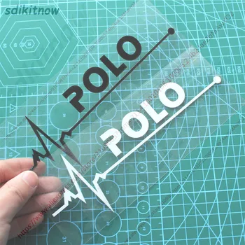 

2019 New Heart BEATS Car Decal Sticker Styling Windows Door Decoration For Volkswagen POLO 6r 9n sedan 2018 accessories