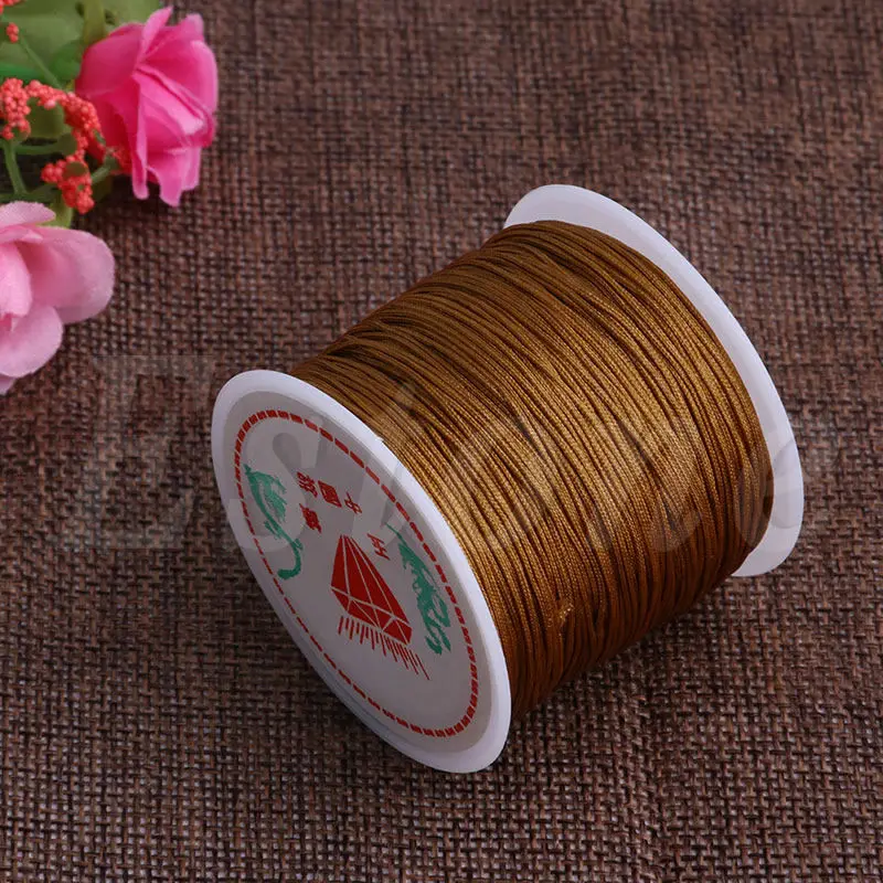 

1Roll 45M x 0.8mm Nylon Chinese Knot Macrame Bracelet Braided Cord Thread String