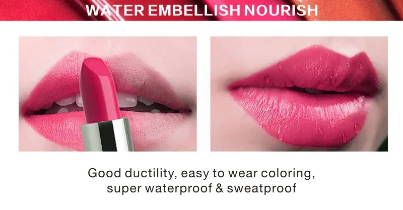 HENLICS Brand 28 Colors Gorgeous Velvet Waterproof Matte Lipsticks Long-lasting Easy to Wear Lips Makeup Cosmetics (10)