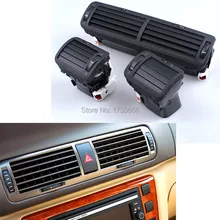 Комплект Черная передняя Левая Правая Центральная приборная панель вентиляционное отверстие для VW Passat B5 97-05 Замена загорается красный