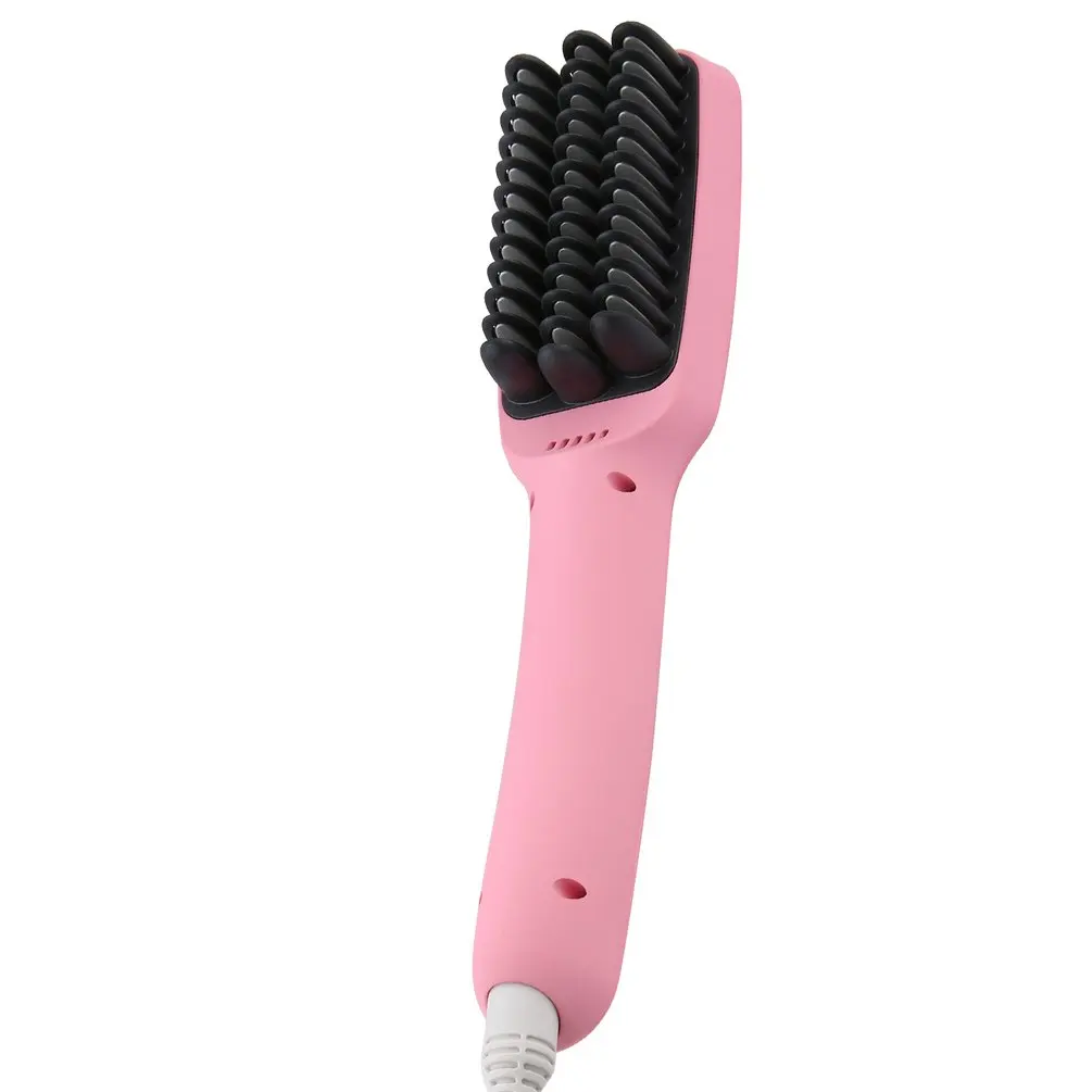 Керамическая электрическая щетка для выпрямления волос выпрямитель для волос Расческа для девочек Дамская Влажная и сухая Уход за
