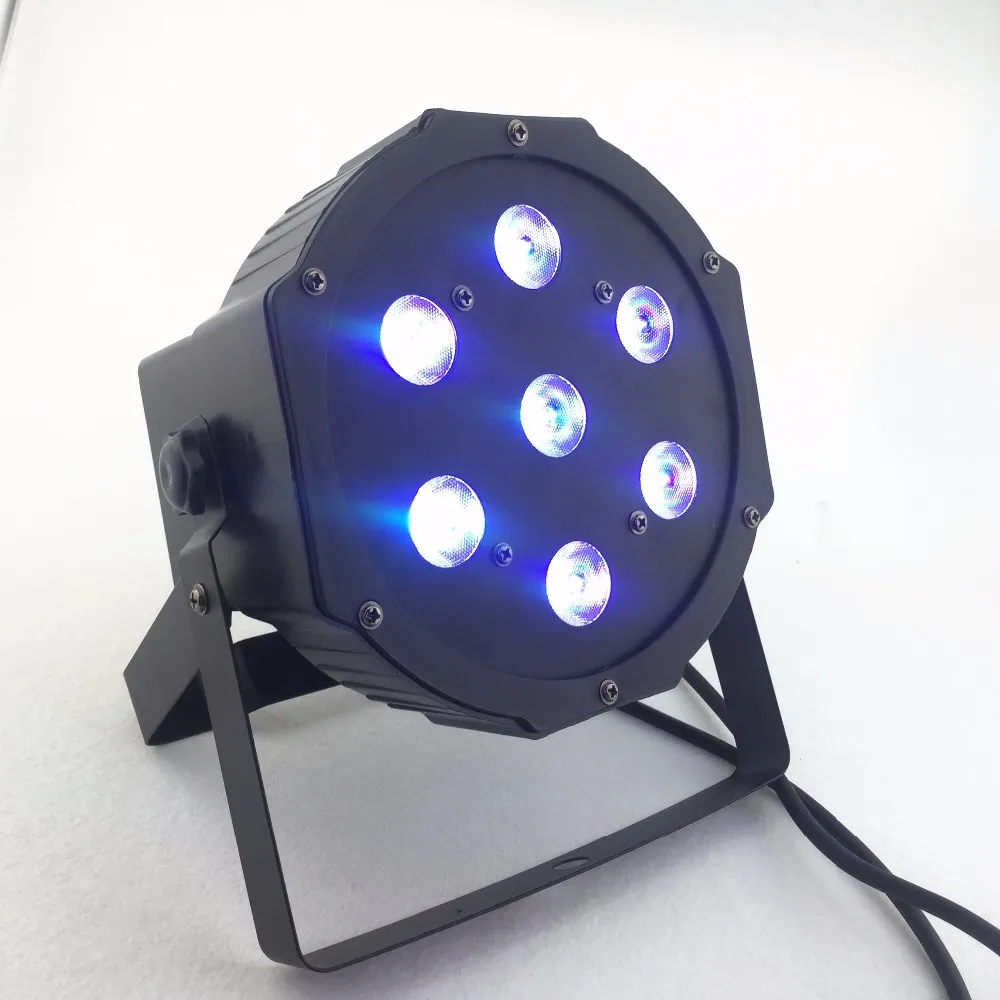 6 шт./лот 7x10 Вт горит Пар RGBW 4in1 Телевизор с номинальной dmx512 disco огни профессиональный этап dj оборудование