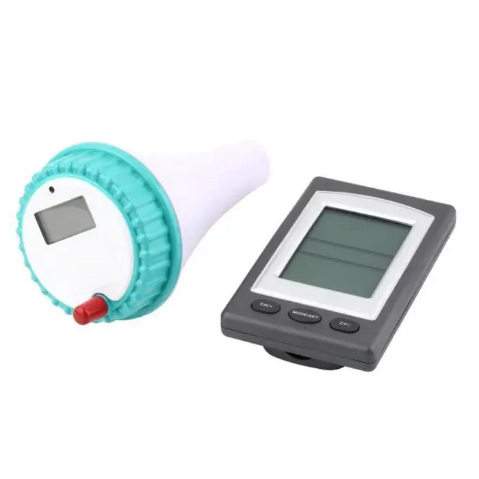 Беспроводной термометр с ЖК-приемник водонепроницаемый измеритель температуры для бассейна, спа гидромассажная Ванна