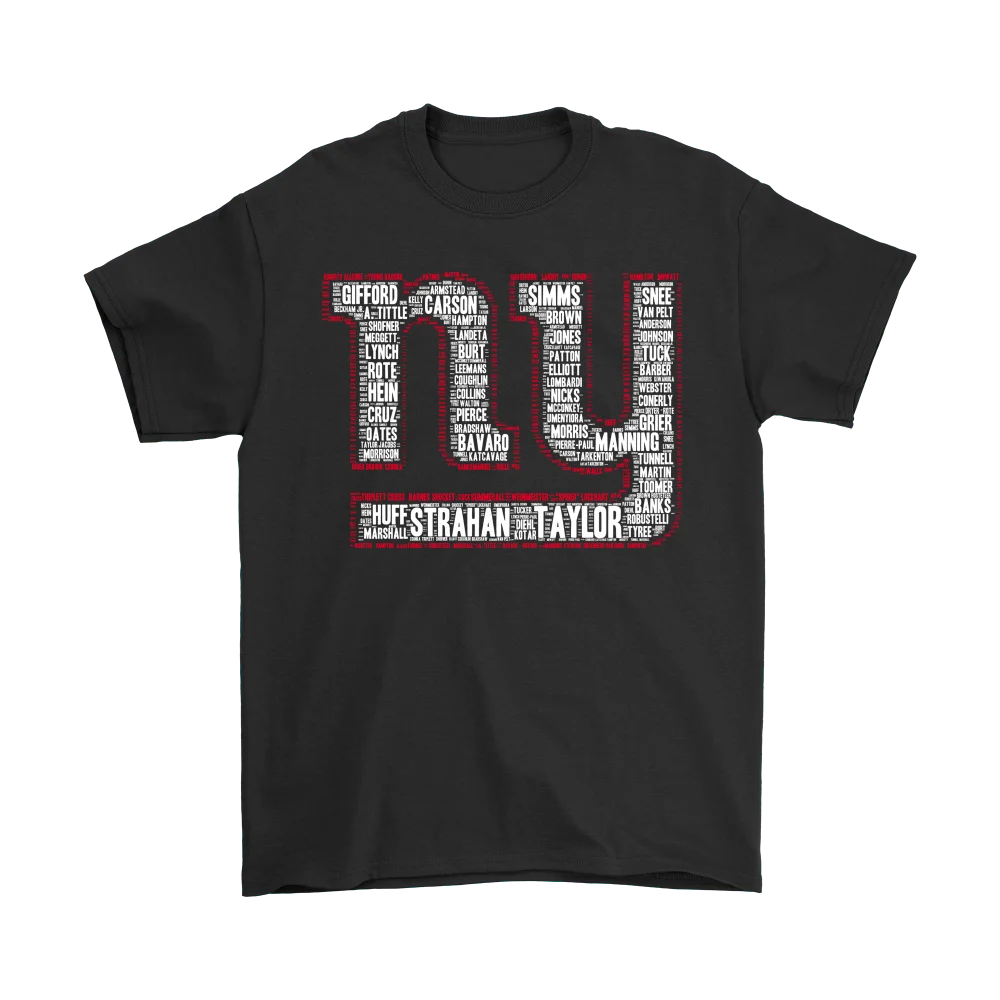 

AMERICAN FOOTBALL ALL PLAYERS LOGO TEAM NEW YORK GIANT SHIRTS