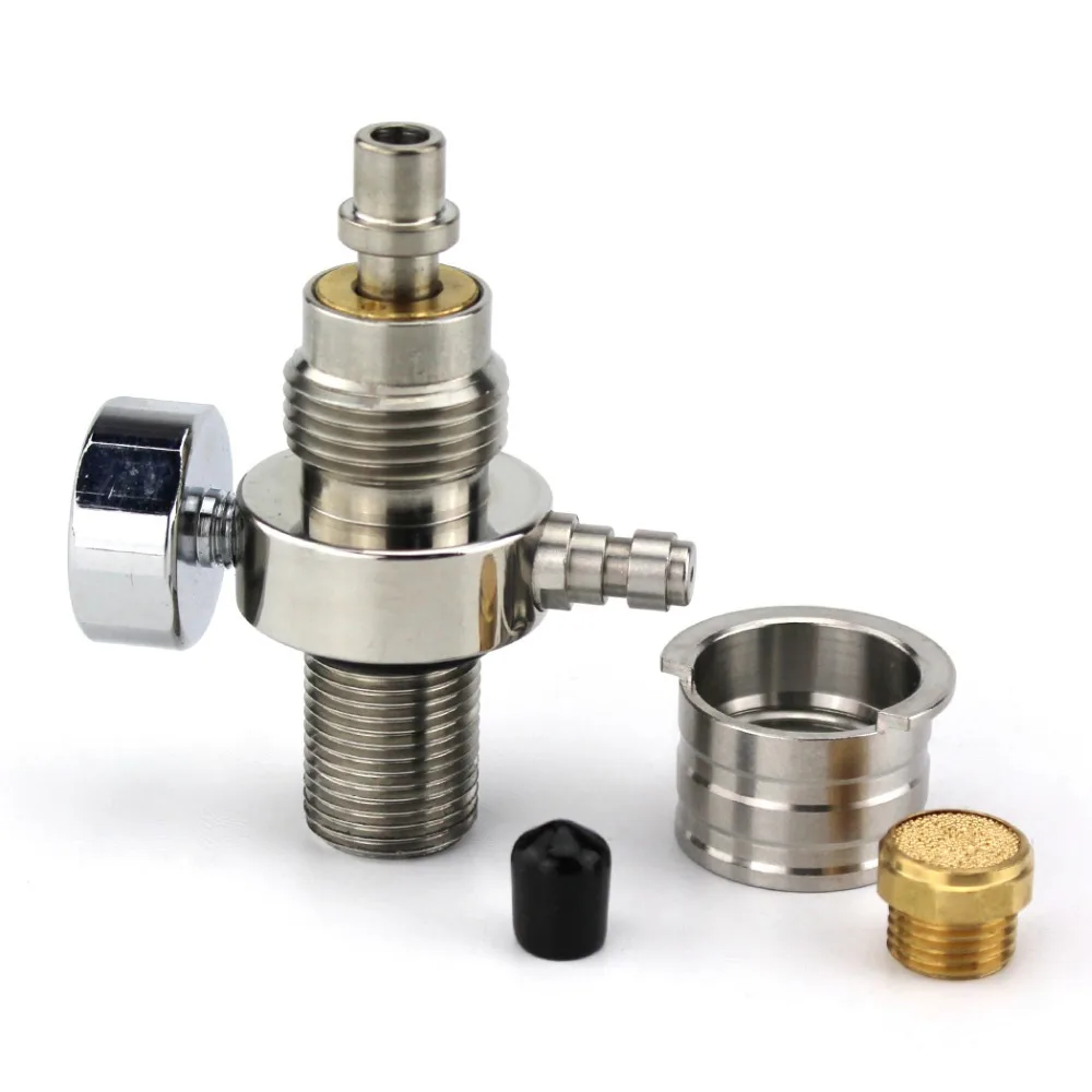 

PCP Airforce Condor High Pressure Valve M18x1.5 7/8-14UNF Stainless Steel 40MM Gauge 4500psi Fill Adapter Test Filling Adpater