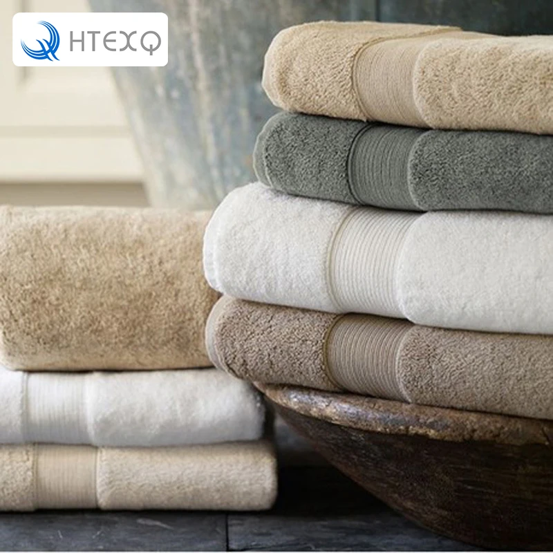 35*75/70*140cm Solid Pattern Cotton Bath Towels for Adults,High Quality