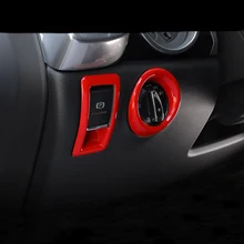Chrome stile Auto di Copertura Trim Striscia Interno Console Interruttore Fari Cornice Decorativa stampaggio 3D sticker Per Porsche Cayenne