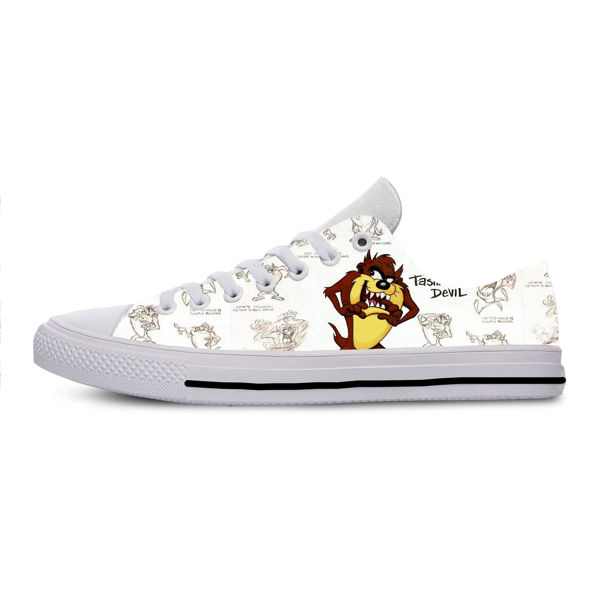 

Tasmanian Devil Woke up Looney Tunes Warner Bros Black Mens Women Cool Casual pride men Unisex New Lightweight Casual Shoes