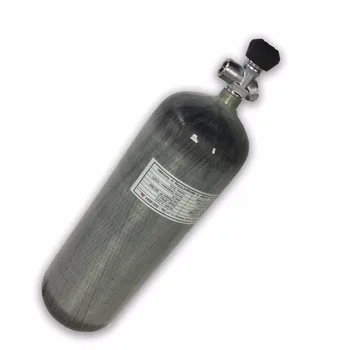 Billige AC10931 Hohe Qualität 9L CE 4500psi HPscuba Tank Carbon Faser Pcp Air Gun Aufblasen Tank Gas Zylinder Mit Luft Ventil ACECARE