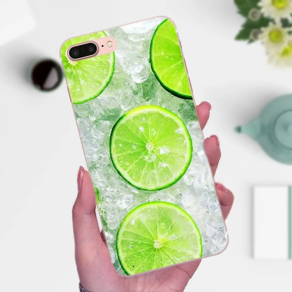 Летний Фруктовый ананас Арбуз Лимон для Apple iPhone 4 4S 5 5C 5S SE 6 6S 7 8 Plus X XS Max XR мягкий