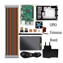 Raspberry Pi 3 Модель B Starter Kit + 1 акриловый чехол + 2.5a Питание + кабель USB + вентилятор + GPIO ADAPTE