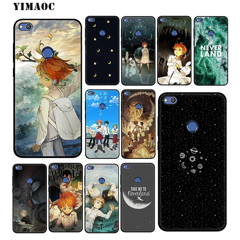 

The Promised Neverland Anime Soft Case for Huawei Honor View 20 10 8X 8 8C 6A 7A 7X 7C Lite Pro Y9 Y7 Y6 Prime 2018 2017