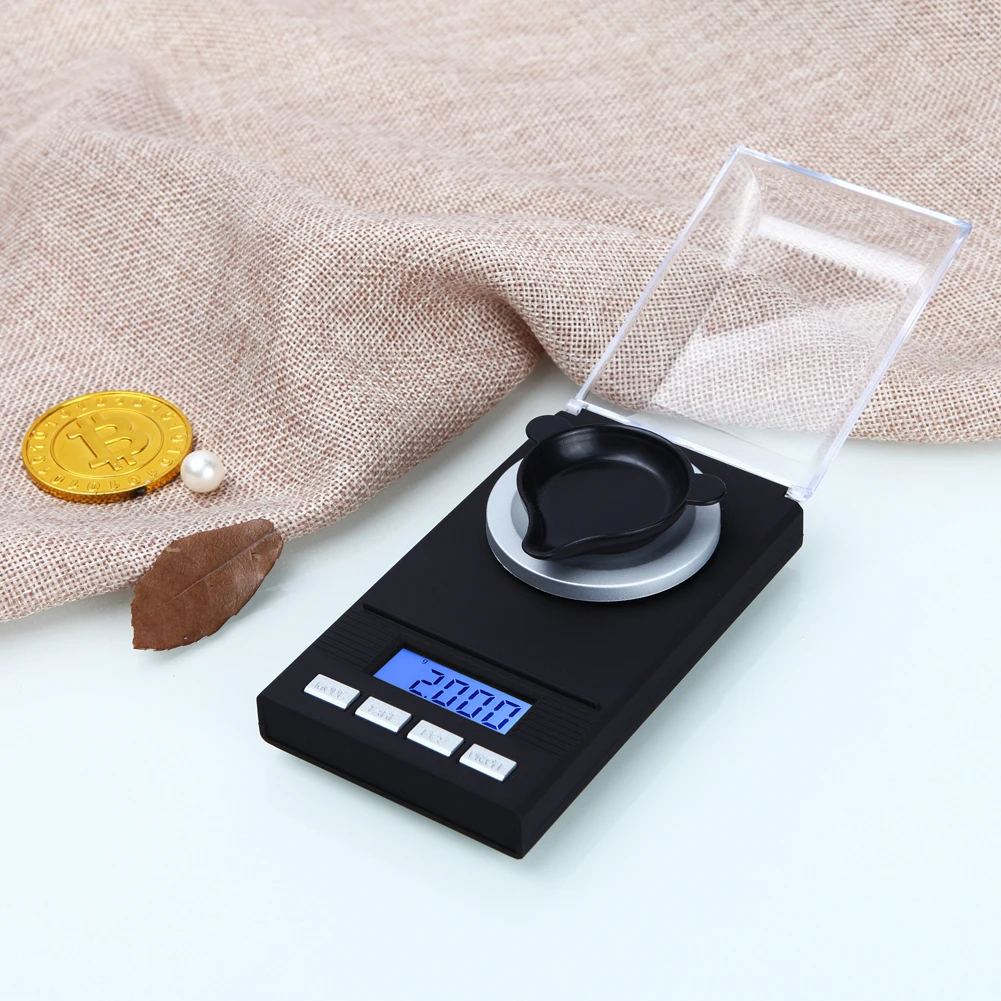 

20g/0.001g LCD Digital Jewelry Scales Lab Digital Pocket Electronic Scale Medicinal Jewelry High Precision Weight Measuring Tool