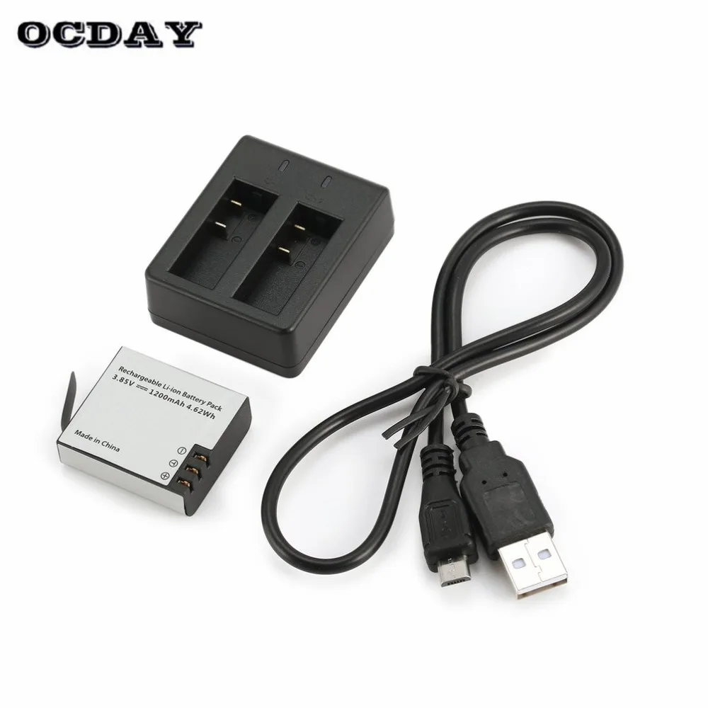 

Hawkeye Firefly 8S S009R 3.85V 1200mAh Li-ion Replacement Battery with 2 in 1 Battery Charger Sports Action Camera Kit ti