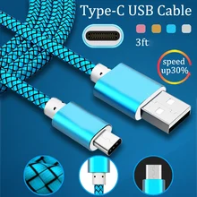 1 м/3 фута USB C 3,1 type C быстрое зарядное устройство для samsung Galaxy S8 S9 Note 8 9 Xiaomi mi 8 6x mi a1 a2 mi x 2s Синхронизация данных