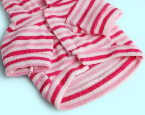 1 шт. собаки кошки розовые белые полосатые толстовки костюм для собаки свитера Одежда для домашнего животного, собаки кошки весна-осень верхняя одежда для щенков, одежда
