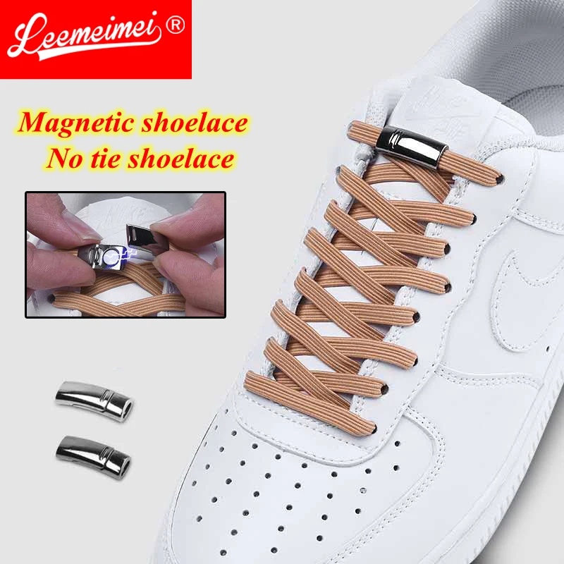 

Upgraded Version No Tie Elastic Shoelaces with Magnetic laces Lock - One Size Fits All Adult and Kids Shoes