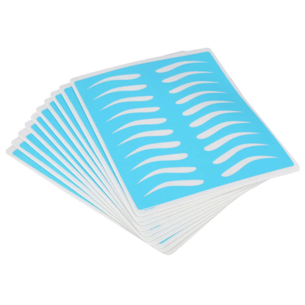 

10pcs permanent makeup Tattoo Training supplies Silicone faux sourcils Eyebrow Tattooing Skin microblading accesories For Tattoo