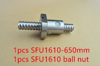 

RM1610 diameter 16mm ball screw RM1610 length 650mm plus SFU1610 ballnut CNC DIY Carving machine 1pcs