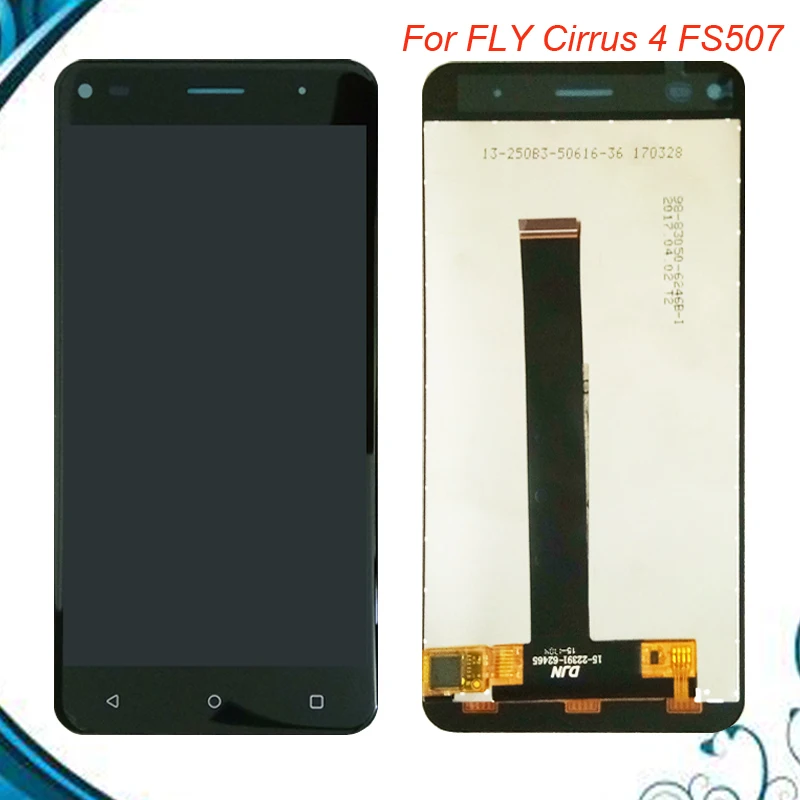 

100% Tested OK For FLY Cirrus 4 FS507 LCD Display+Touch Screen Digitizer Assembly 5inch For Fly FS 507 LCD