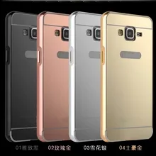 Роскошный металлический жесткий чехол для телефона samsung Galaxy J510 J7 A3 A5 A7 S7 S8 S9 покрытие алюминиевая рамка+ зеркальная задняя крышка