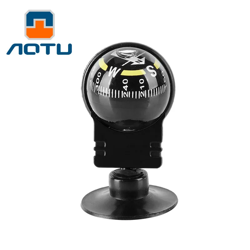 

AOTU Professional Black Color Compass Ball Vehicle Navigation Car Compass Ball Camping Outdoor Survival Tool 246