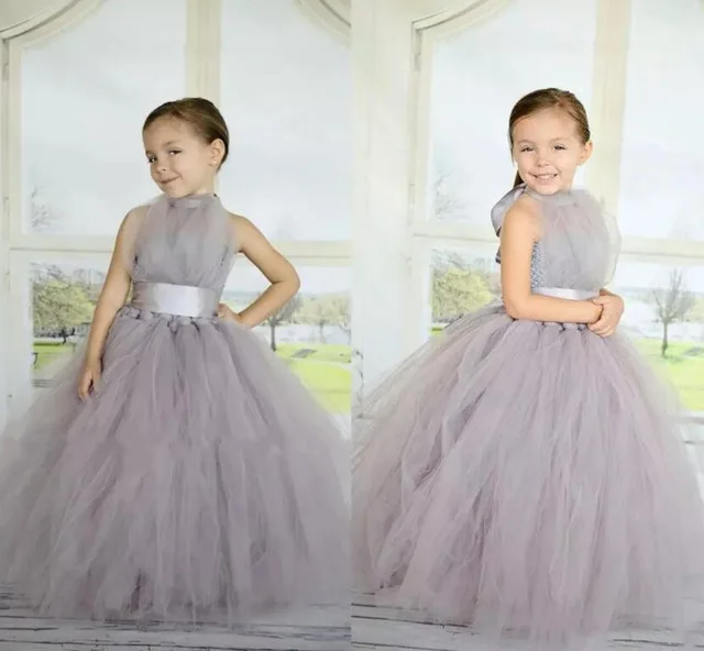 little girl gray dresses