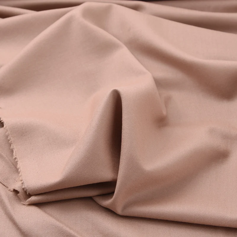 

140CM Wide Light Coffee Color Wool Fabric for Autumn Spring Suit Dress Jacket Overcoat H404
