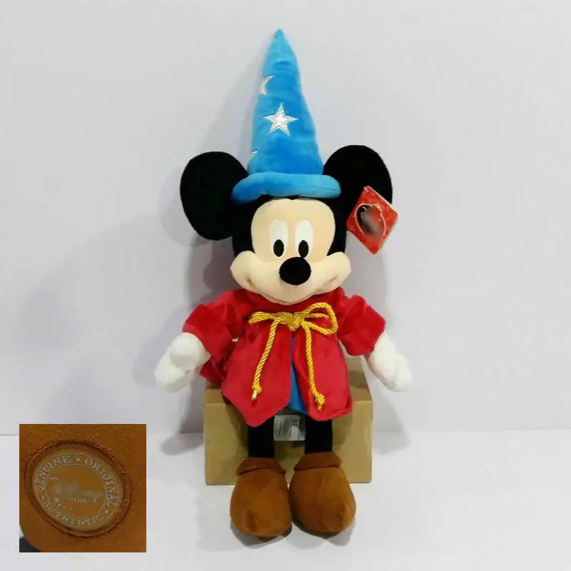 

Free Shipping 1pcs 60cm 23.6'' Fantasia Magician Mickey Mouse Stuffed animals Plush Toys Doll for Children Birthday Gifts