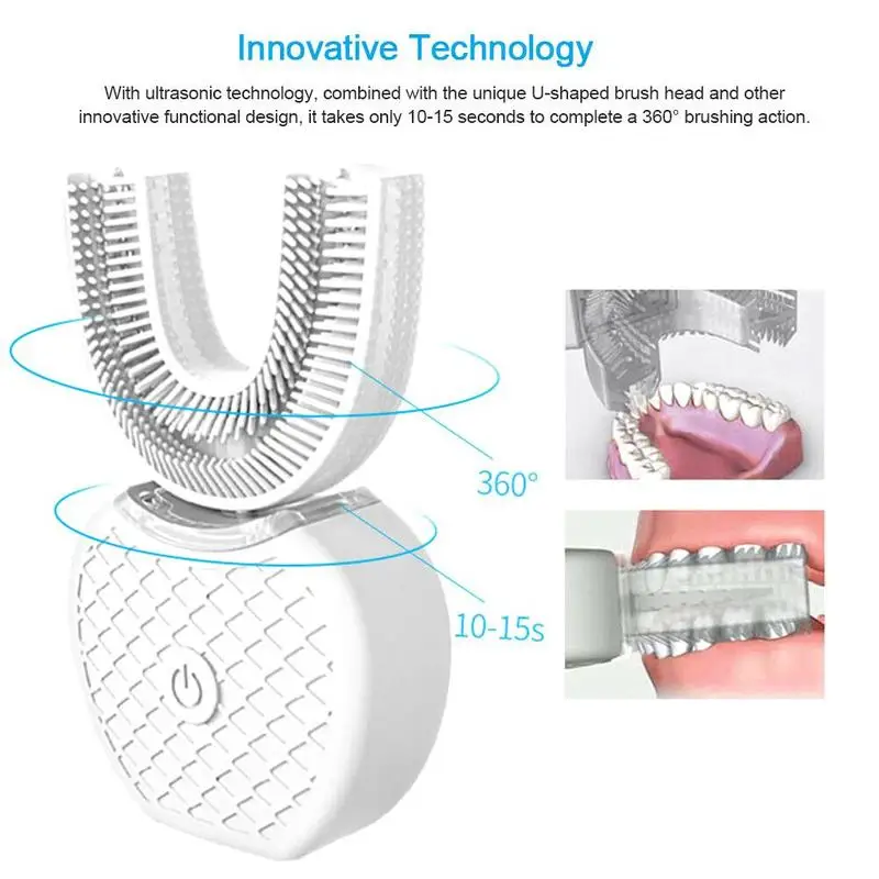 Беспроводная usb зарядка ленивый автоматический Sonic силиконовая электрическая зубная щетка отбеливание зубов щетка для чистки инструментов уход за полостью рта Прямая поставка