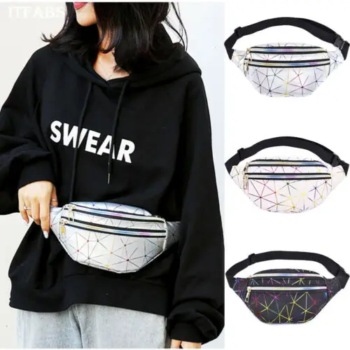 

Women Waist Bag Fanny Pack Bum Running Zip Belt Money Pouch Travel Holiday