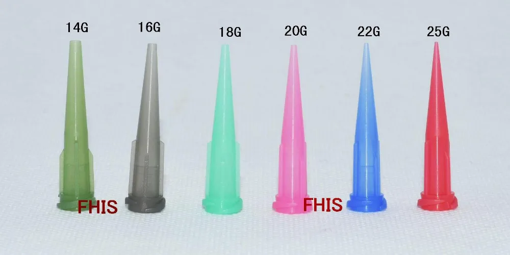 200PCS/PK Adhesive Dispensing Tip 14G 25G TT tapered needle,Smoothflow