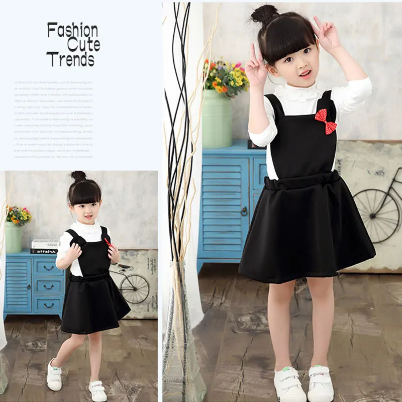 suspender dress girl