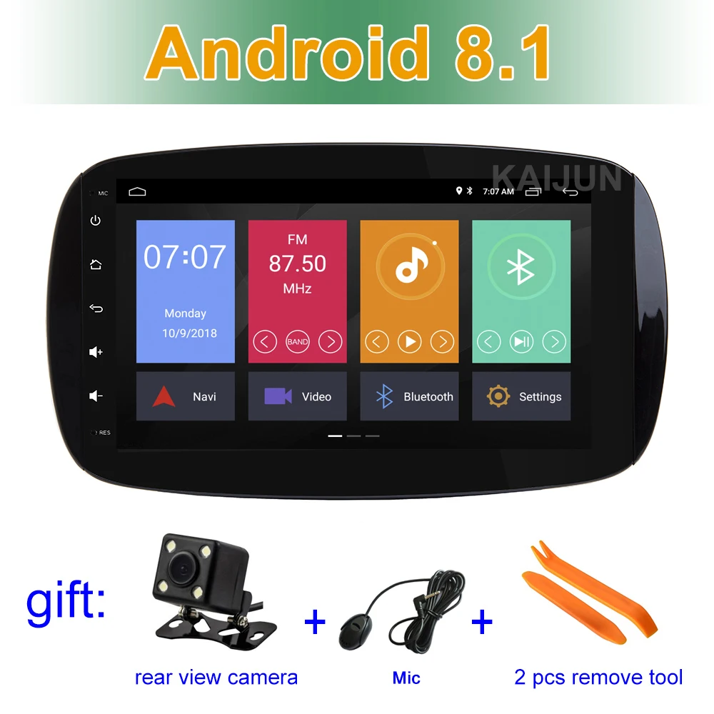 

9" Android 8.1 Car DVD Multimedia Stereo GPS for Benz Smart Fortwo 2016 2017 2018 with Radio wifi BT