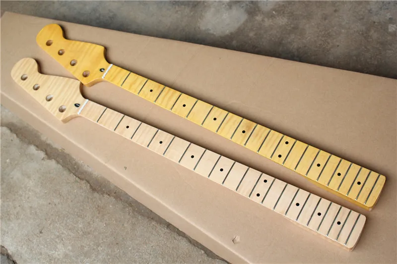 

Factory Wholesale 20 Frets Maple Fretboard Electric Bass Guitar Neck with Big Headstock,Offer Customized