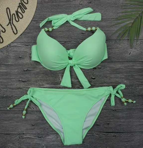 

Flower Swimsuit With Ruffles Bikini Female Bathing Suits 2 Piece Skirt Swim Swimdress Underwire High Waist L83